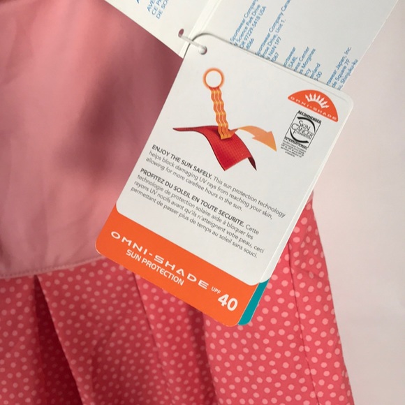 Columbia Omni shade dress Tank top Sun protection New NWT Size XS Coral pink - Picture 8 of 9